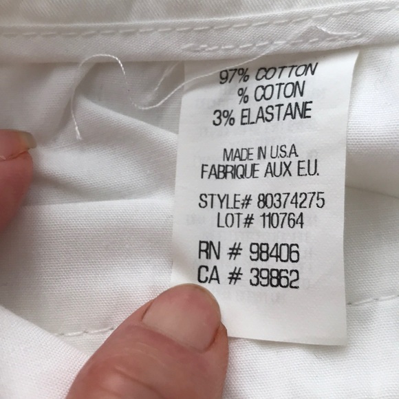 NWT Theory Evianna Cotton Shorts in Optic White 12 - Picture 5 of 5